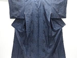 源氏車模様織り出し本場泥大島紬着物